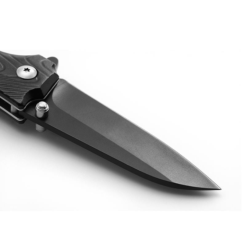 Price US$ 10.23 High Quality Promotion Cutter Black Aluminum Handle Folding Camping Knife With Nylon Bag Packing Tactical Pocket Knife Edc Gadget Buy On Alfknives.com