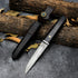 High quality Damascus steel blade wood handle outdoor survival hunting Damascus Fixed Blade Knife