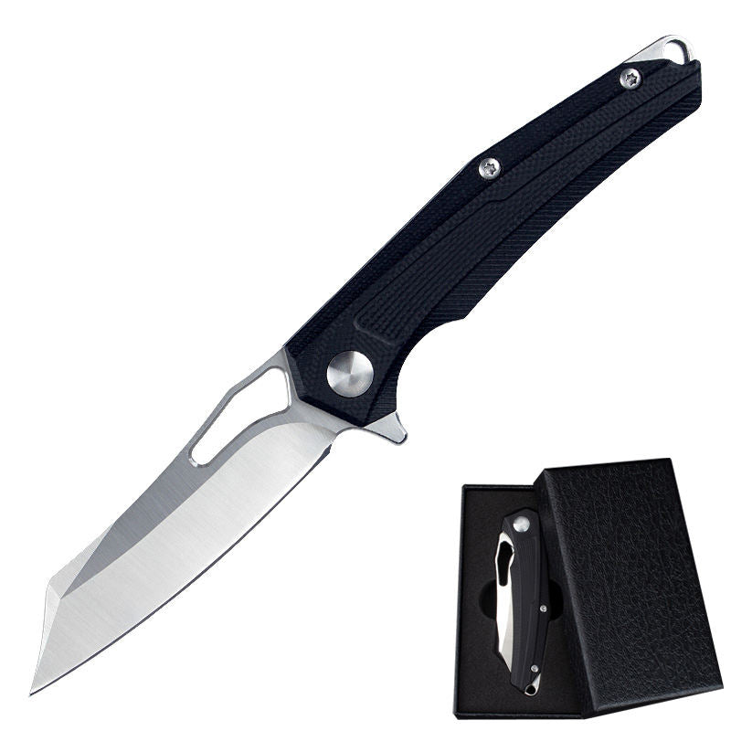 Price US$ 19.6 High Quality Factory Price  D2 Steel Blade And Black G10 Handle Outdoor Camping Hunting Tactical Folding Knife Buy On Alfknives.com