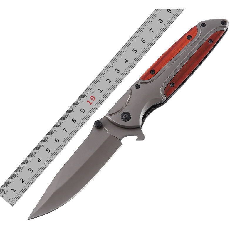 Price US$ 10.43 High Quality New Arrival Outdoor Self Defense Camping Blade Handmade Wood Hunting Knife Pocket Folding Knives With Clip Buy On Alfknives.com