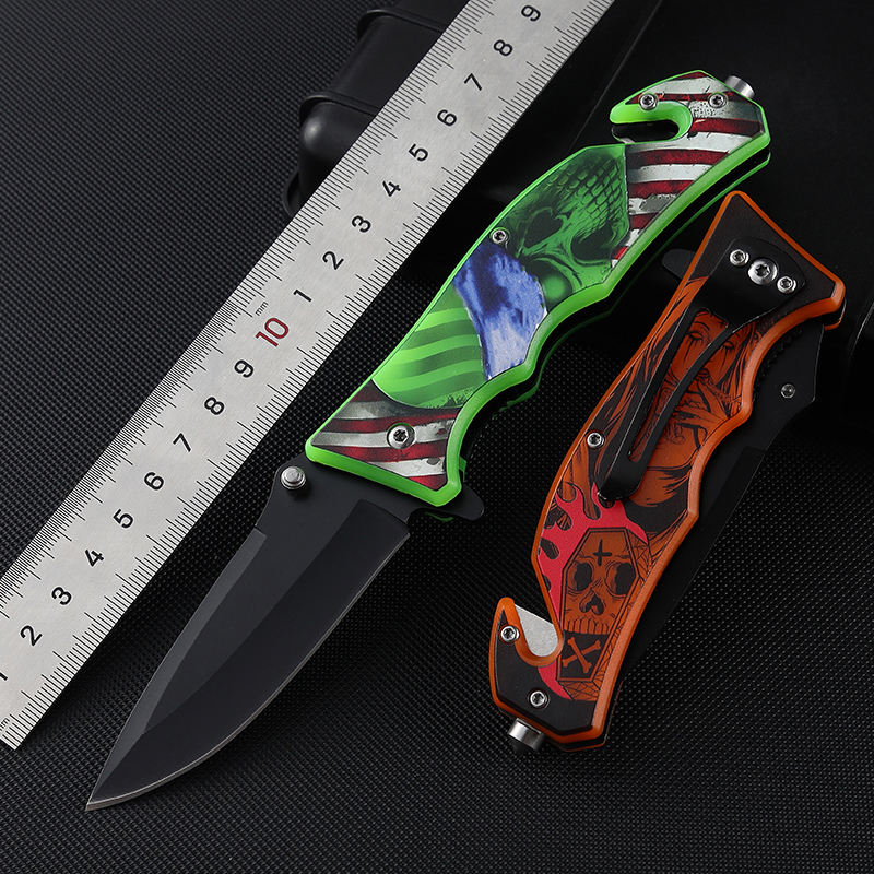 Price US$ 9.39 High Quality Euro Hot Selling Fluorescent Handle 3Cr13 Blade Pocket Jack Knife For Survival Camping Hunting With Color Box Buy On Alfknives.com