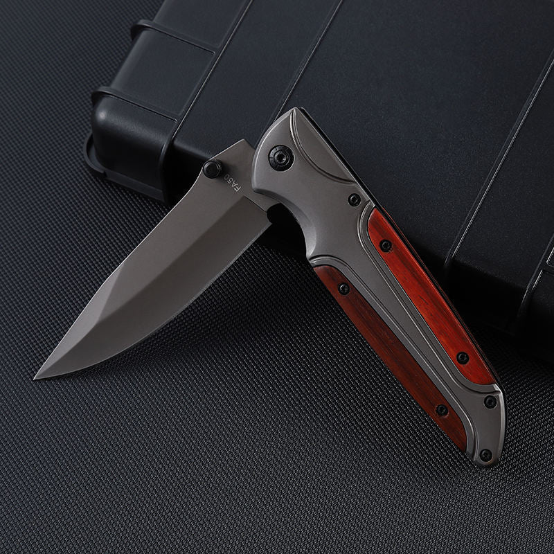 Price US$ 10.43 High Quality New Arrival Outdoor Self Defense Camping Blade Handmade Wood Hunting Knife Pocket Folding Knives With Clip Buy On Alfknives.com