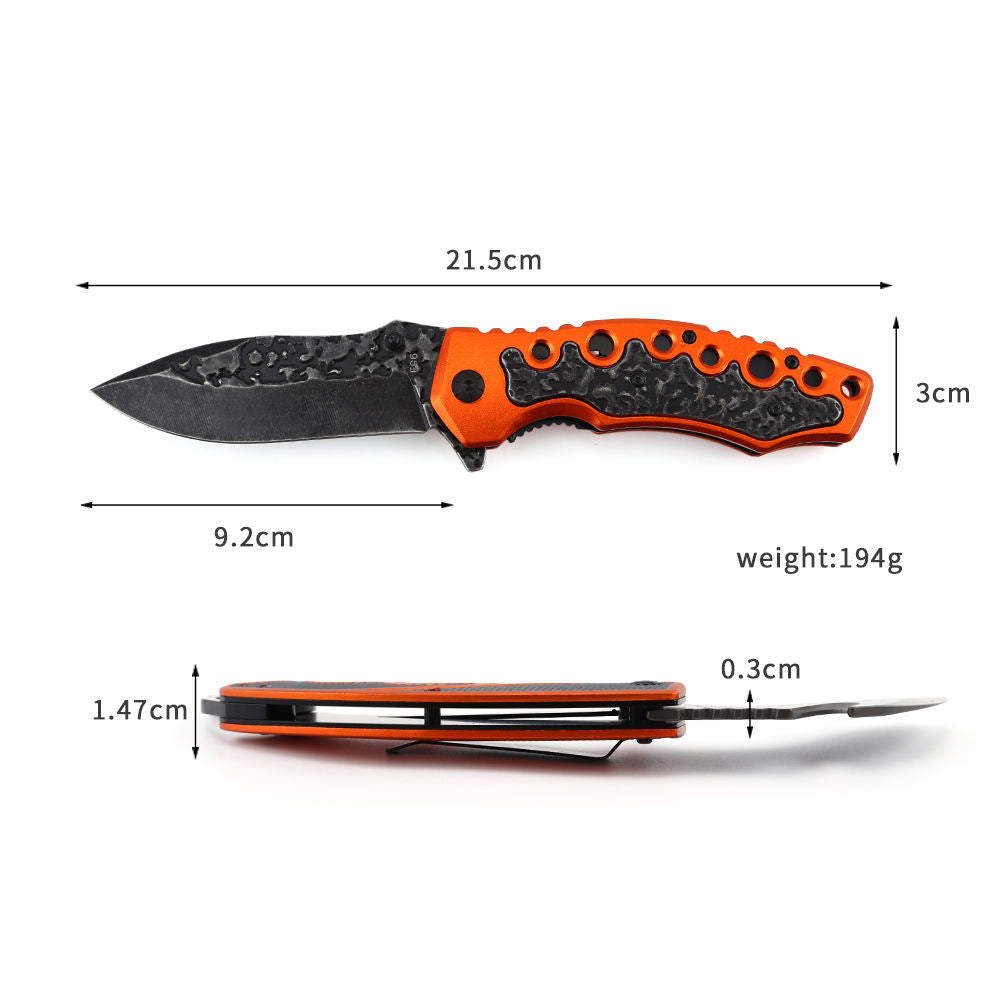 Price US$ 9.72 High Quality Orange Handle Camping Tactical Hunting Outdoor Foldable Pocket Folding Pakistan Handmade Knives Buy On Alfknives.com