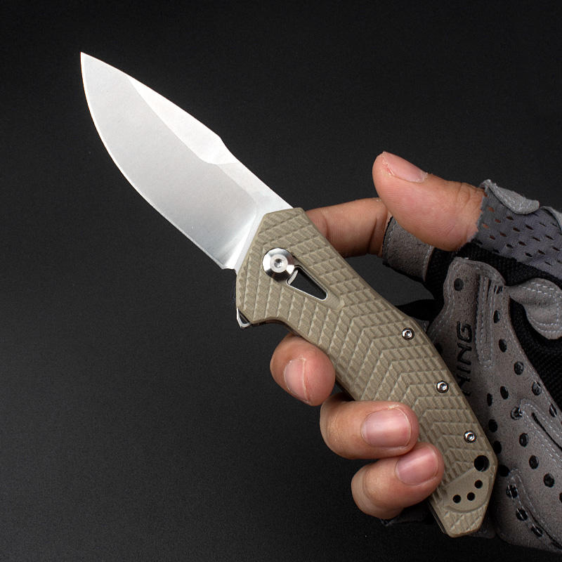 Price US$ 24.91 High Quality Custom Knife Utility Camping Folding Knife Premium 8Cr13Mov Steel Blade G10 Handle Buy On Alfknives.com