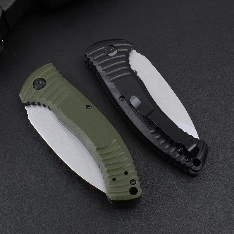 Price US$ 24.3 High Quality Brand Folding Pocket Knife G10 Handle Pocket Knife Razor Sharp 410 Steel Stone Wash Blade Survival Hunting Knife Buy On Alfknives.com