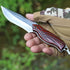 Price US$ 44.8 High Quality High End Damascus Steel Wooden Handle Fixed Blade Hand Knife Suitable For Outdoor Camping Production Gift Collection Knife Buy On Alfknives.com