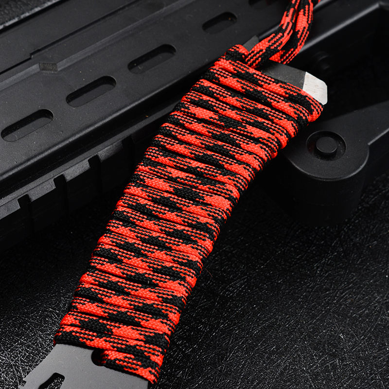 Price US$ 38.8 High Quality High Hardness Full Tang Tactical Knife Outdoor Corded Rope Handle Small Fixed Blade Knife Hunting Knives Buy On Alfknives.com