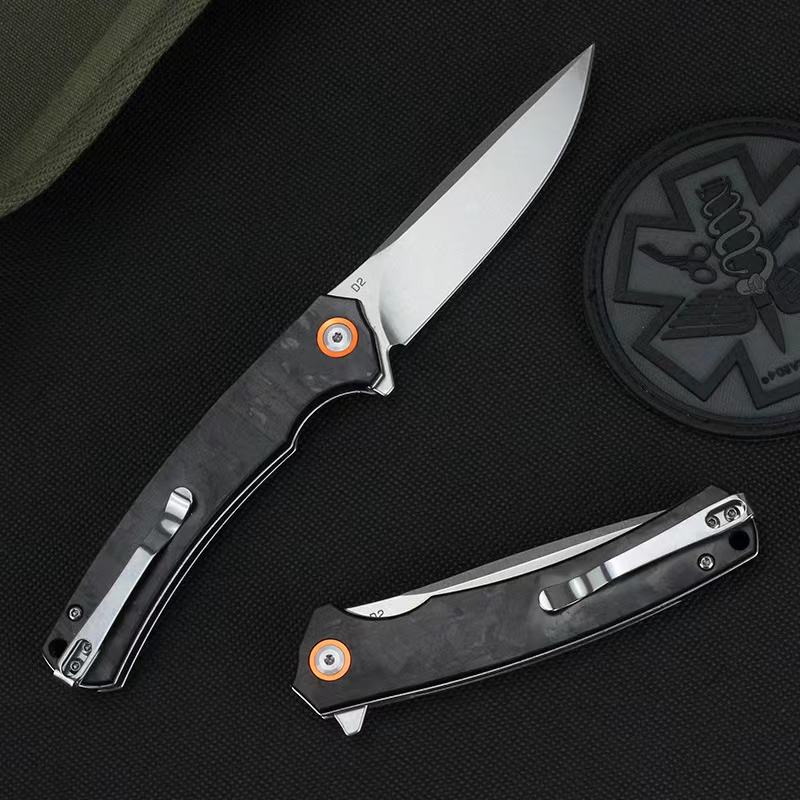 Price US$ 20.7 High Quality High Grade D2 Steel Folding Pocket Knife Carbon Fiber Handle Outdoor Camping Self Defense Survival Knives Buy On Alfknives.com