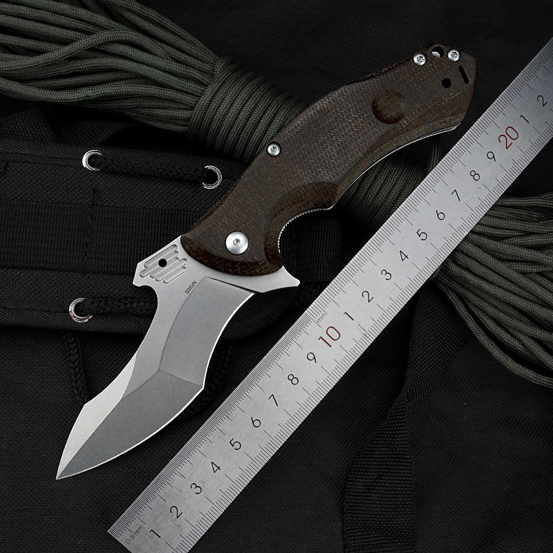 Price US$ 60.6 High Quality Stainless Folding Blade Titanium Knife Pocket Knife With Micarta Handle Other Camping & Hiking Products Survival Hunting Outdoor Buy On Alfknives.com