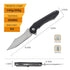 Price US$ 15.7 High Quality Hot Sale Black G10 Handle Outdoor Survival Pocket Knife Clip Point Blade Tactical Folding Knife Buy On Alfknives.com