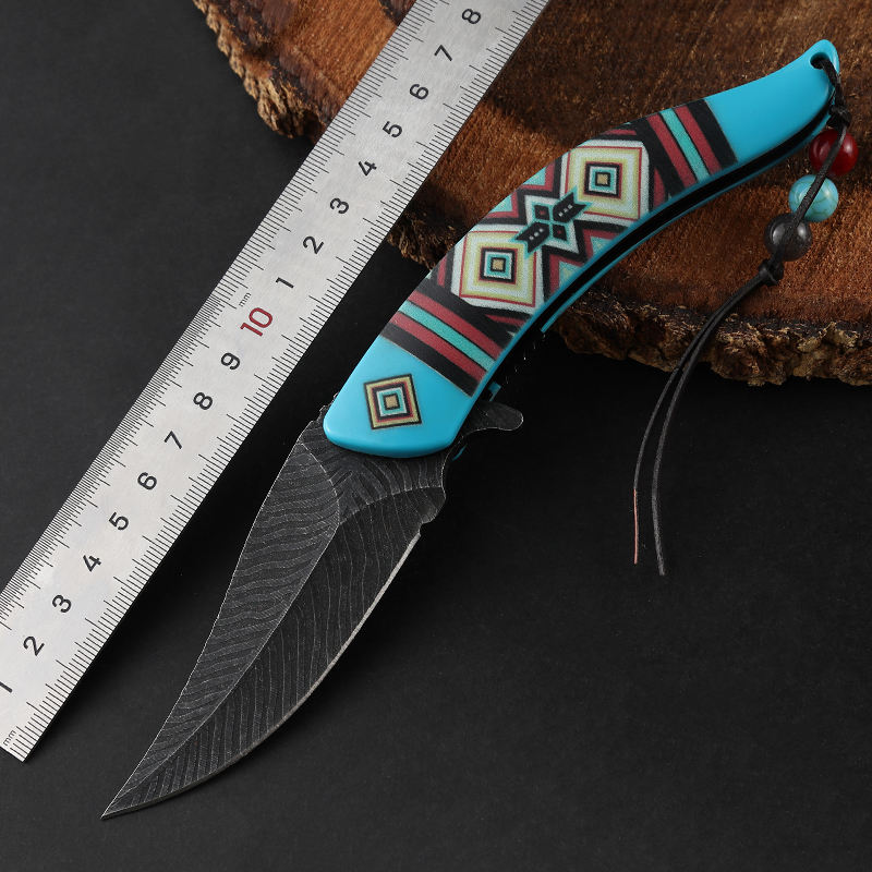 Price US$ 10 High Quality Hot Seller 3D  Printing Handle Plastic Material Handmade Folding Knife Pocket Tactical Outdoor Hunting Knife Buy On Alfknives.com