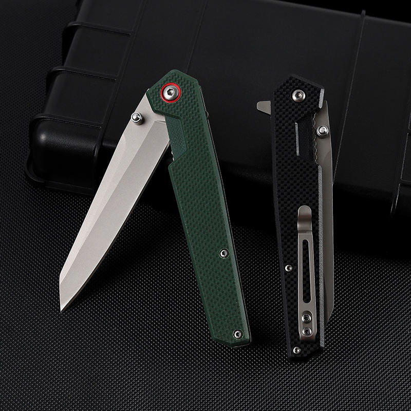 Price US$ 10.15 High Quality Bulk Wholesale D2 Cold Steel Green Black Vg10 Handle Outdoor Self Defense Folding Hunting Survival Camping Knife Blanks Buy On Alfknives.com