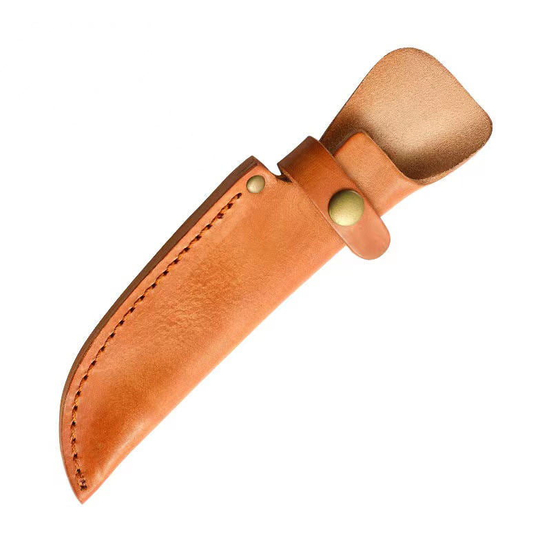 Price US$ 8.26 High Quality Vegetable Tanned  Synthetic Leather Handmade Sheath Leather Knife Bag With Button Fitting Fixed Knife Buy On Alfknives.com