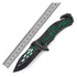 Price US$ 9.98 High Quality Green Printing Black Stone Wash Steel Hunting Folding Knife Stainless Buy On Alfknives.com