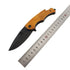 Hot Sale Stainless Steel Blade Wood Handle Camping Tactical Knife with bottle opener