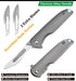 Price US$ 27.2 High Quality Never Sharpen Exchange Scalpel Blade Folding Pocket Knife Extra 2Pcs Replaceable Surgical  23 Edge Blade Titanium Knife Camping Buy On Alfknives.com