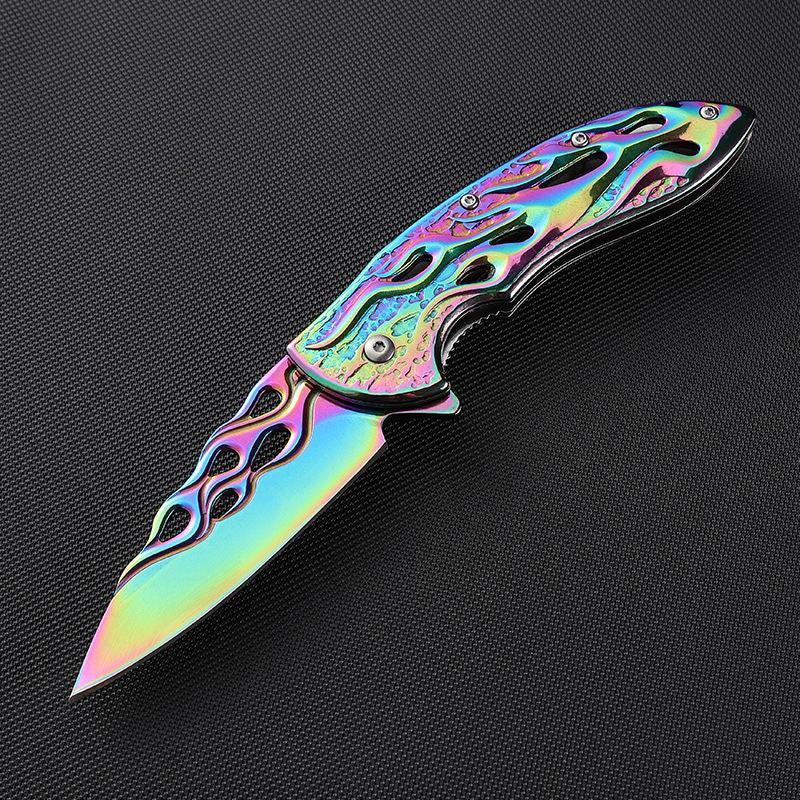 Price US$ 12 High Quality Colorful 3D Relief Folding Pocket Outdoor Survival Tactical Knife Portable Camping Hiking Knife Edc Stainless Steel Knives Buy On Alfknives.com