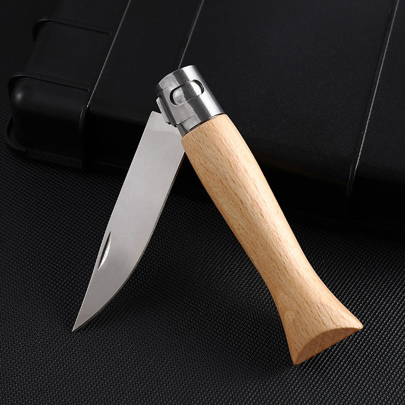 Price US$ 8.69 High Quality Lightweight Stainless Steel Cutter Daily Use Utility Survival Folding Camping Outdoor Pocket Knife Wood Handle Buy On Alfknives.com