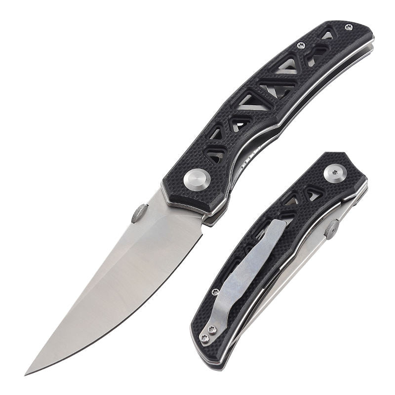 Price US$ 14.23 High Quality New Skeletonized Design G10 Handle Pocket Folding Knife D2 Steel Blade Outdoor Knife Buy On Alfknives.com