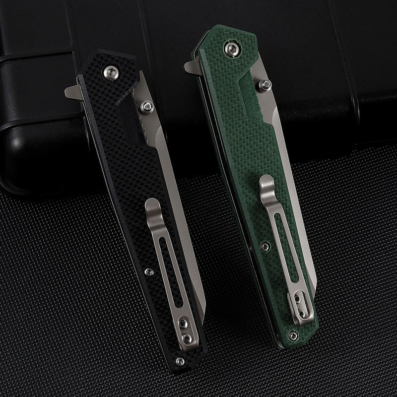 Price US$ 10.15 High Quality Bulk Wholesale D2 Cold Steel Green Black Vg10 Handle Outdoor Self Defense Folding Hunting Survival Camping Knife Blanks Buy On Alfknives.com