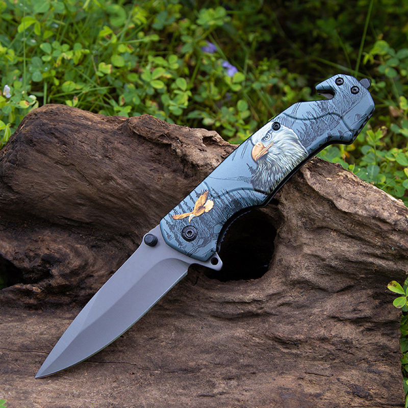 Price US$ 9.92 High Quality Oem 3D Pattern 440C Steel Blade Pocket Folding Knife For Fillet Knife Fishing Camping Hunting Self Protection With Color Box Buy On Alfknives.com