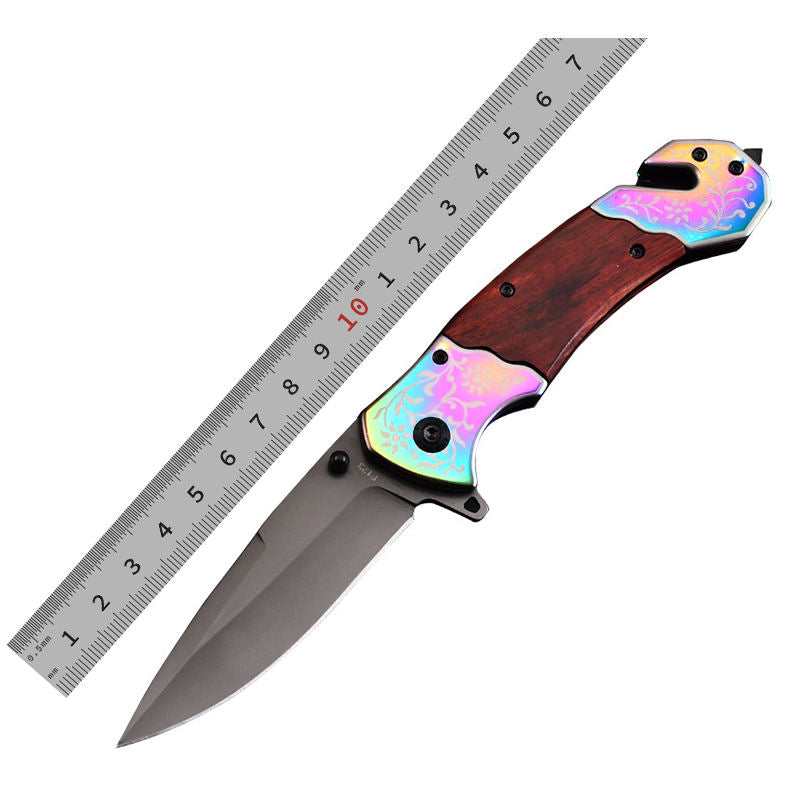 Price US$ 10.3 High Quality New Products 2022 Unique Pink Hunting Survival Outdoor Tactical Camping Pocket Combat Knife Wood Handle Buy On Alfknives.com