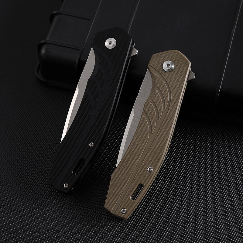 Price US$ 14.61 High Quality High Quality 8 1Inches  D2 Stainless Steel Blade G10 Handle Edc Pocket Knife Folding Knife Hunting Buy On Alfknives.com