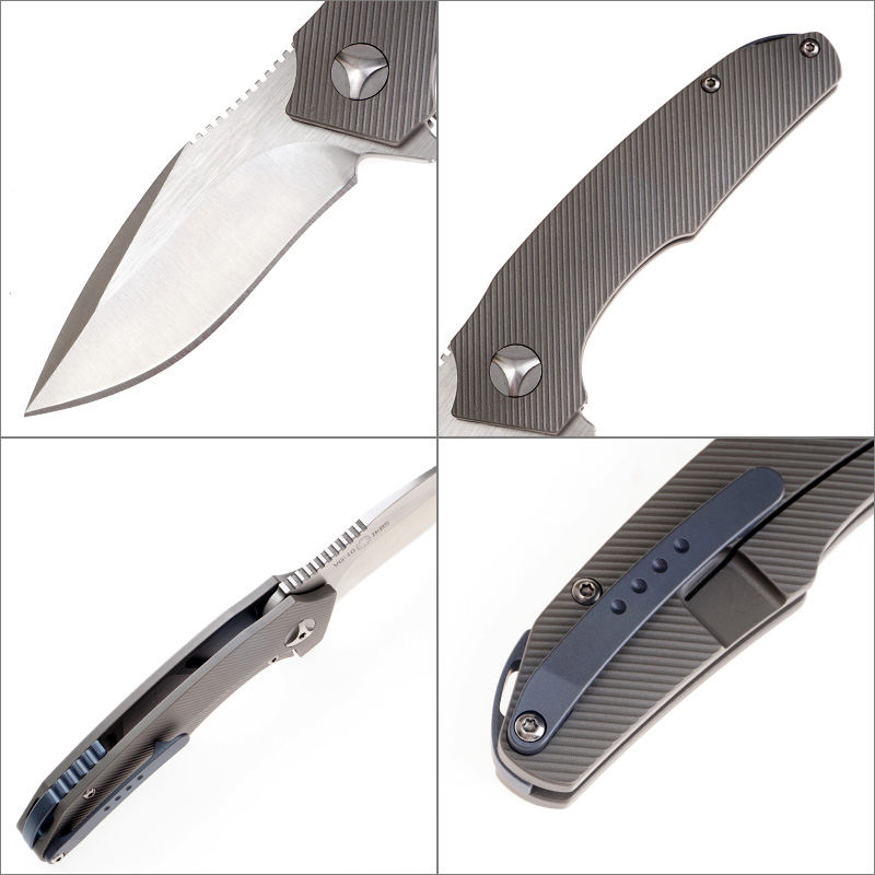 Price US$ 48.7 High Quality Edc Pocket Knife Vg 10 Steel Blade Titanium Alloy Handle Camping Outdoor Hunting Folding Knife Buy On Alfknives.com