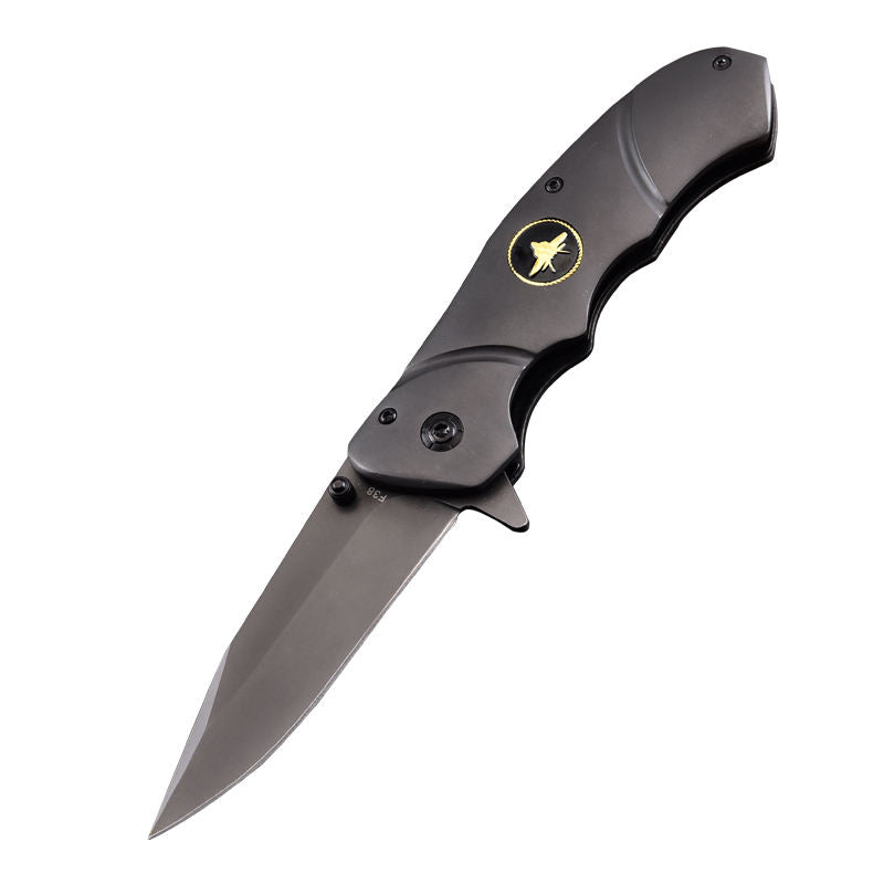 Price US$ 9.69 High Quality Self Defense Folding Tactical Knife With Titanium Surface For Hunting Survival Camping Knives Pocket Knives For Sale Buy On Alfknives.com