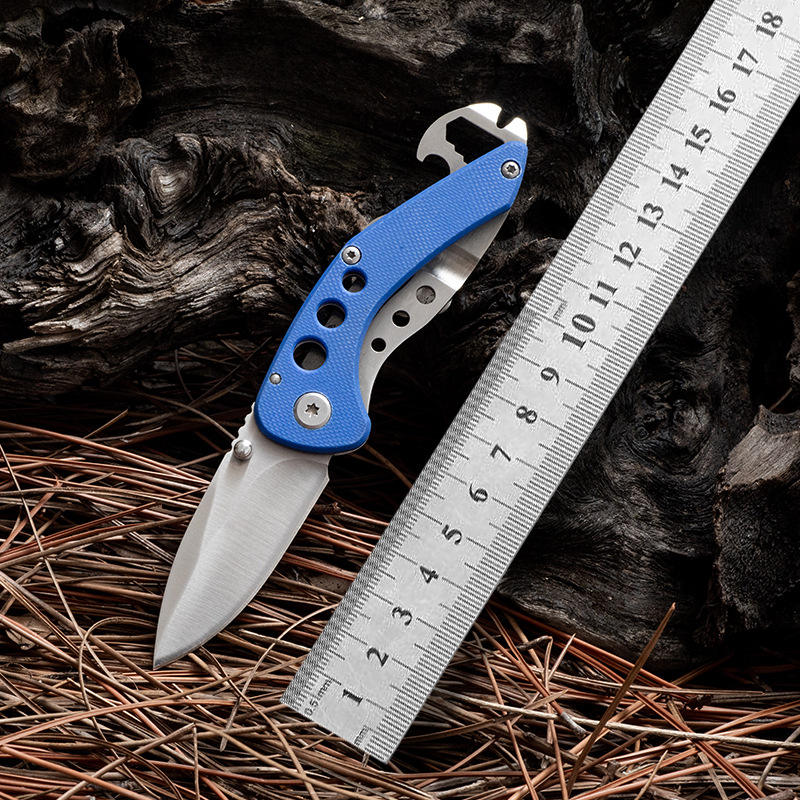 New design stainless steel blade pocket outdoor tactical knives survival camping knife with G10 handle