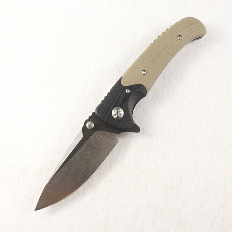 Exquisted workmanship 8cr stainless steel rescue tactical pocket G10 knife for camping