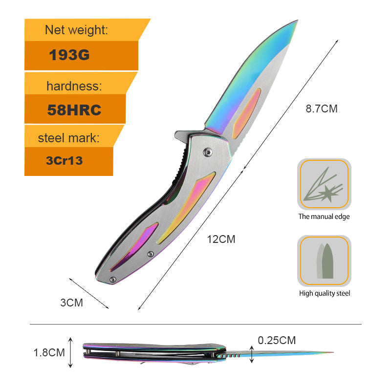 Price US$ 9.73 High Quality Trending Products 2023 Colored Titanium Treatment Csgo Camping Outdoor Survival Folding Pocket Knife Hunting Buy On Alfknives.com