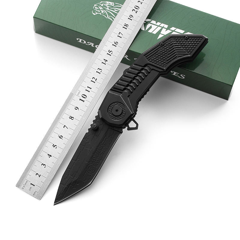 Price US$ 9.75 High Quality Oem  Best Selling Black Handle Hunting Tactics Outdoor Folding Knife Survival Hunting Knife Aluminum Handle Knife Buy On Alfknives.com