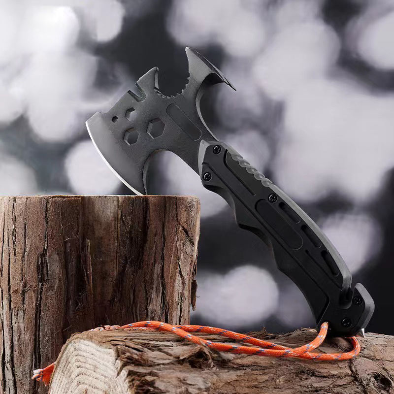 Price US$ 18.38 High Quality Carbon Steel Professional Outdoor Camping Hiking Portable Survival Hatchet Multifunction Tactical Hunting Axe With Rope Buy On Alfknives.com