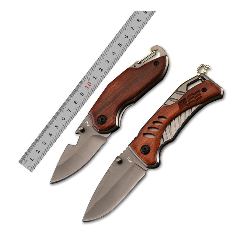 Price US$ 8.65 High Quality New Arrivals Pocket Knife Rosewood Handle Self Defense Keychain Outdoor Survival Camping Folding Knife For Sale Buy On Alfknives.com