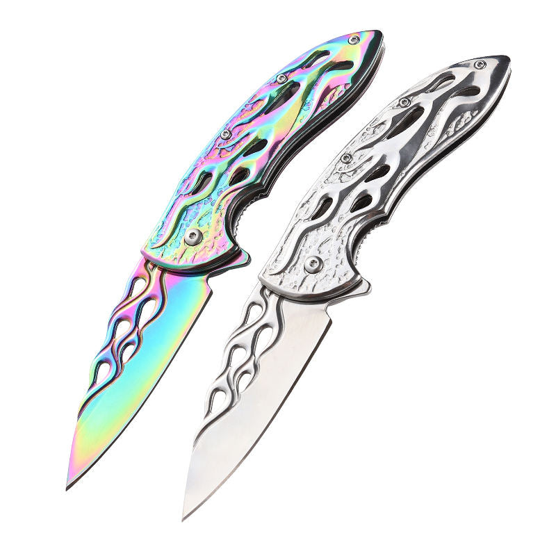 Price US$ 12 High Quality Colorful 3D Relief Folding Pocket Outdoor Survival Tactical Knife Portable Camping Hiking Knife Edc Stainless Steel Knives Buy On Alfknives.com