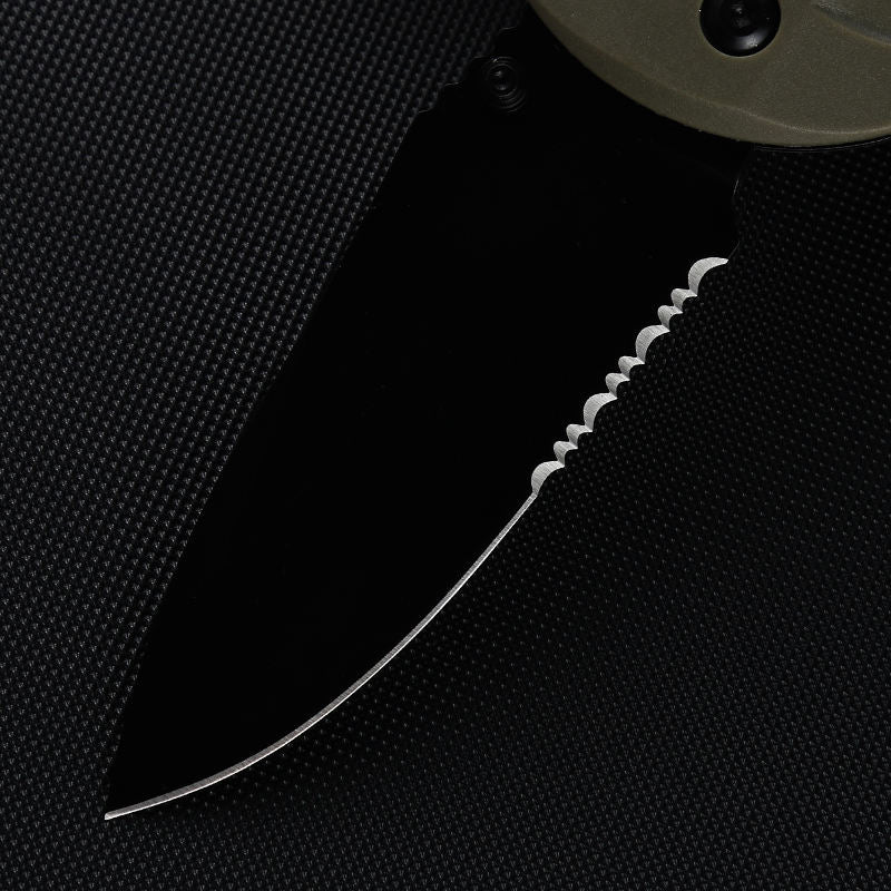 Price US$ 15 High Quality 980Sbk Turr Pocket Knife Axis Manual Folding Knife Titanium Coated Serrated Blade Nylon Glass Fiber Handle Outdoor Knives Buy On Alfknives.com