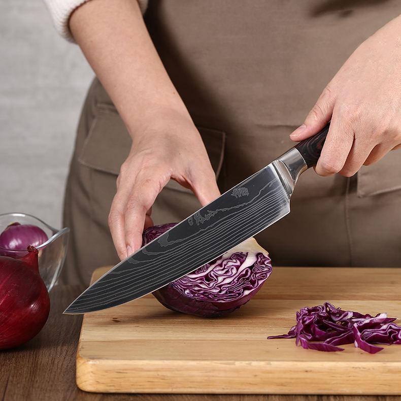 Price US$ 23.76 High Quality High Quality Professional Stainless Steel 5 Piece Kitchen Knife Set With Stainless Steel Block Buy On Alfknives.com