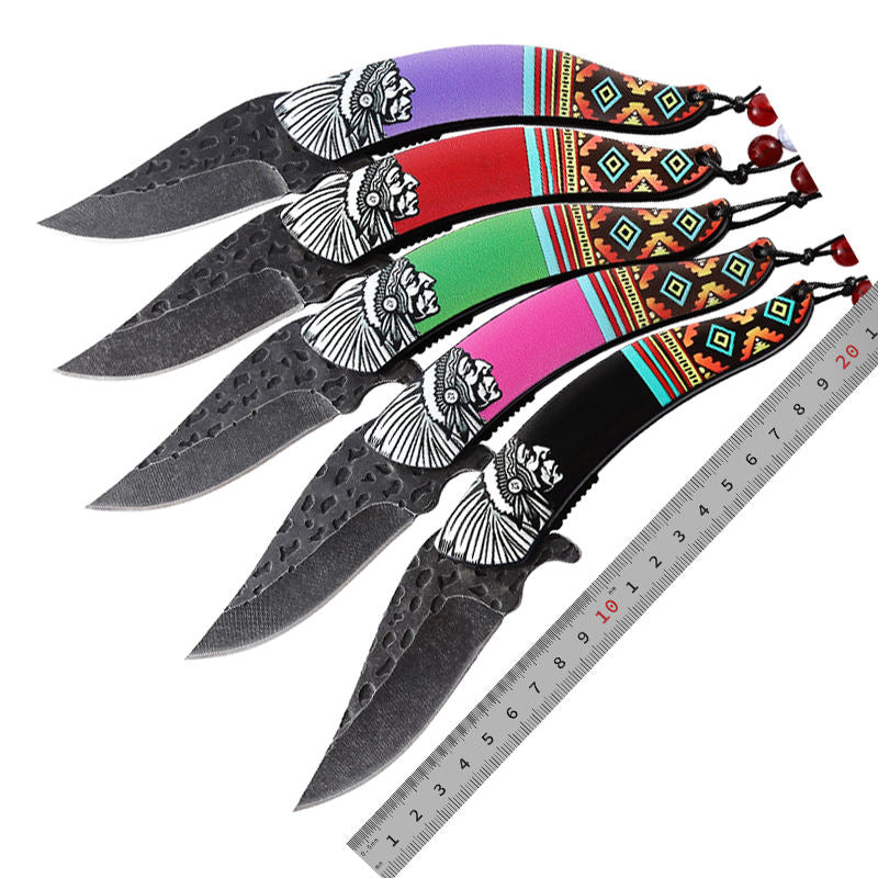 Price US$ 9.69 High Quality New Product Ideas 2022 Pink Indiann Handle Material Handmade Folding Pocket Tactical Outdoor Hunting Combat Knives For Men Buy On Alfknives.com