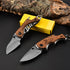 Price US$ 9.28 High Quality Custom Carved Premium Olive Wood Handle Folding Outdoor Camping Gray Titanium Small Pocket Knife Keychain Buy On Alfknives.com