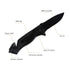 Price US$ 9.6 High Quality Oem Odm Custom Badges Logo Combat Tactical Blade Folding Edc Wholesale Black Aluminum Handle Knife Buy On Alfknives.com