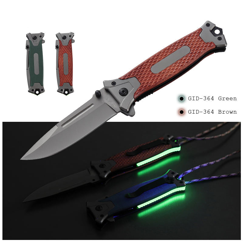 Price US$ 10.53 High Quality Trending Products 2023 New Arrivals Fluorescence Luminous Handle Material Garden Csgo Pocket Folding Hunting Outdoor Knife Buy On Alfknives.com