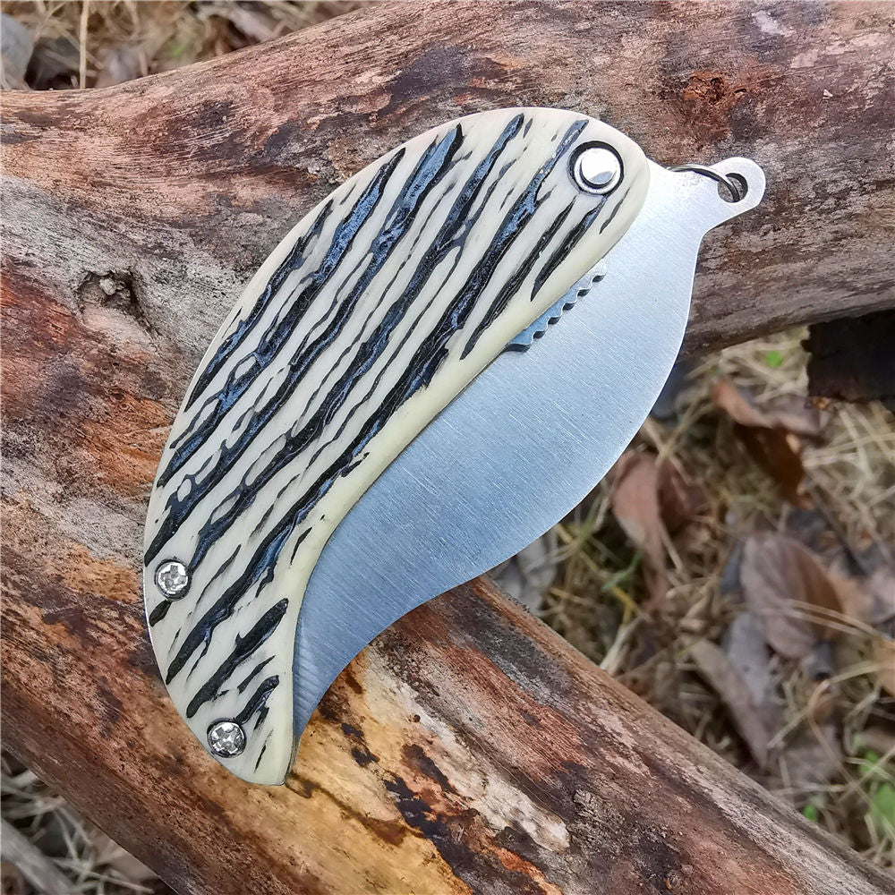 Price US$ 8.97 High Quality New Arrivals Stainless Steel Leaf Mini Pocket Folding Knife Tool Hunting Knives Key Chain Survival Small Knives For Man Women Buy On Alfknives.com