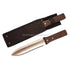 High Quality Wood handle Outdoor Garden digging tool garden knife with nylon pouch