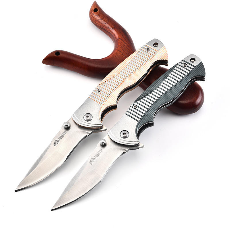 Wholesale stainless steel 5CR15  EDC outdoor tactical pocket knife for bushcraft