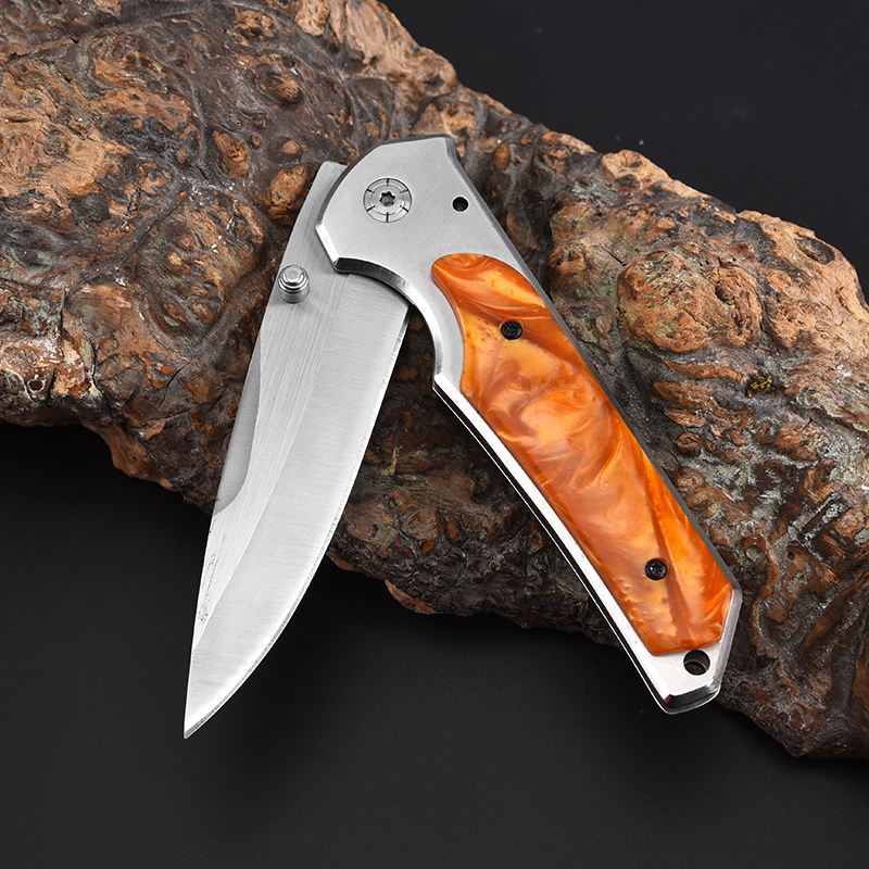 Price US$ 9.35 High Quality Oem  Factory Direct Delivery Customize Logo Stainless Steel Blade Acrylic Handle Outdoor Survival Folding Pocket Knife Buy On Alfknives.com