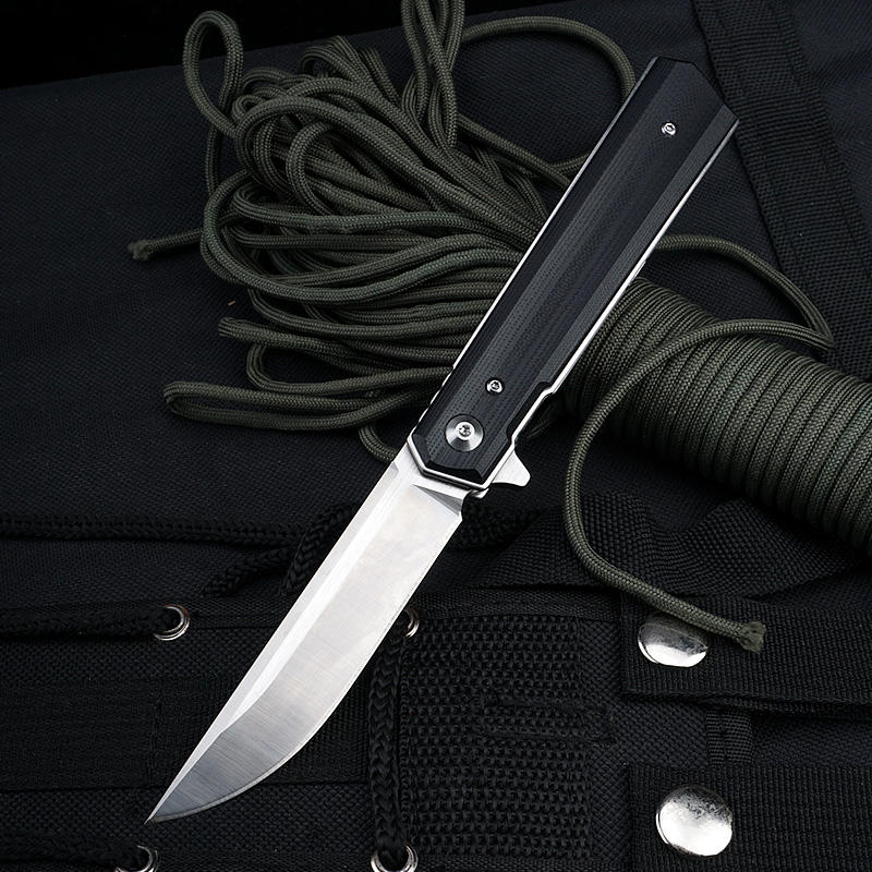 Price US$ 17.9 High Quality High Quality 9Cr18Mov Steel Folding Knife Flipper Pivot Foldable Blade G10 Camping Pocket Tactical Knives Outdoor Survival Knife Buy On Alfknives.com