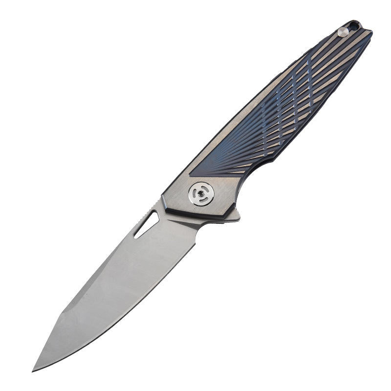 Price US$ 98.3 High Quality Top Class Silver Camping Outdoor Handmade Stainless Steel M390 Folding Knife Buy On Alfknives.com