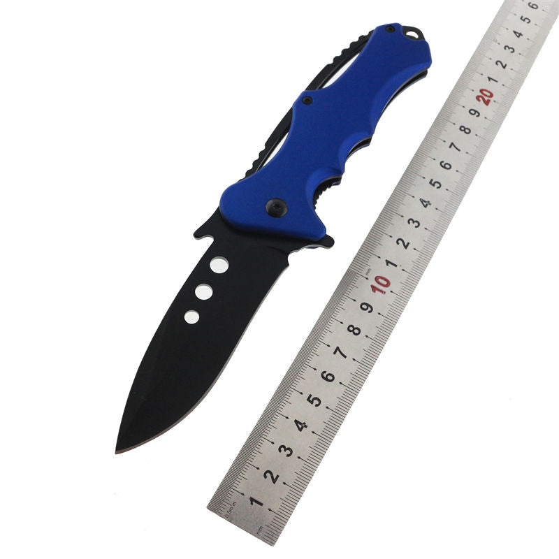 High Quality 3cr13 stainless steel blade Folding Outdoor Rescue Survival Knife with aluminum handle