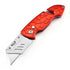 High quality stainless steel blade pocket box cutter safety utility knife with aluminum handle